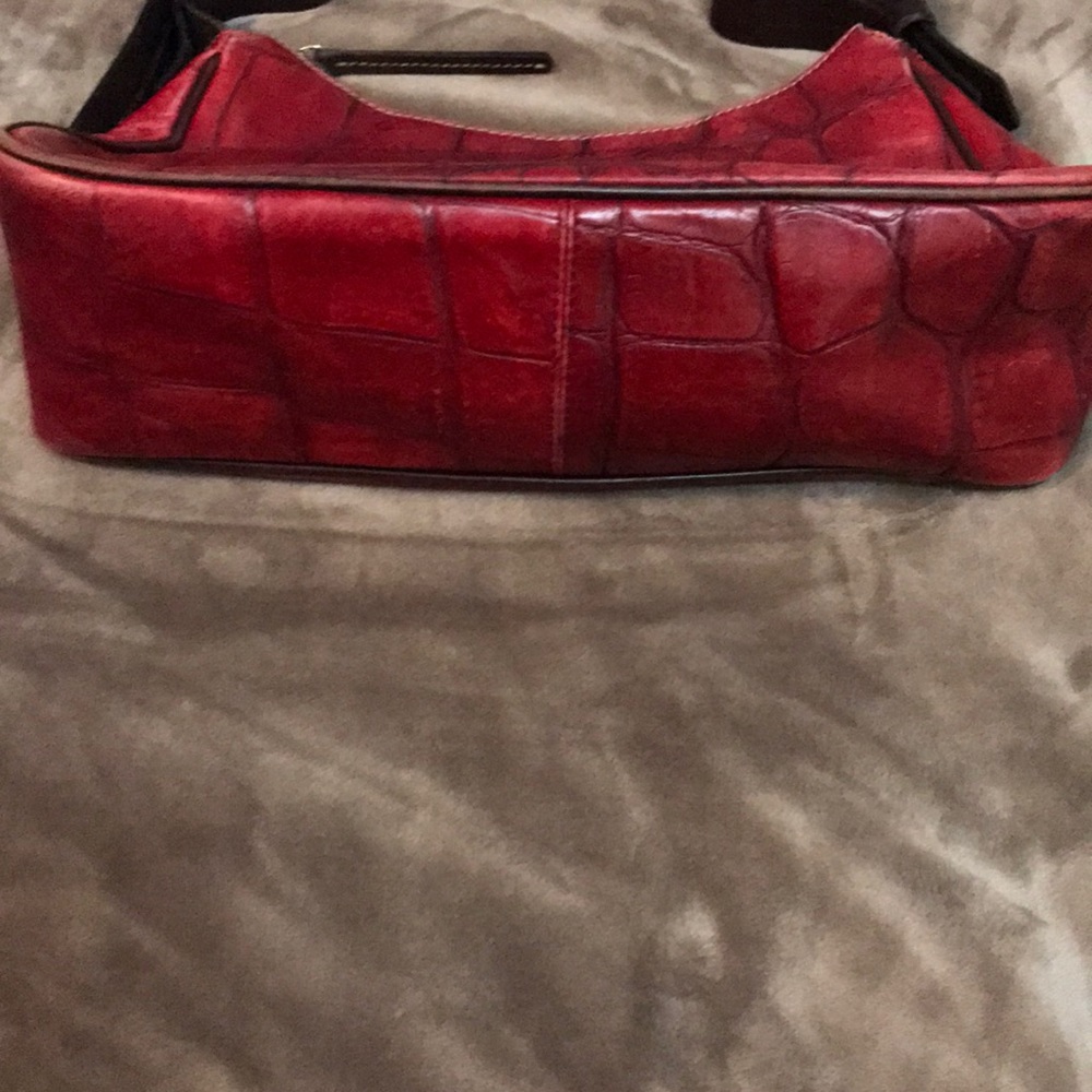 Dooney & Bourke Red Leather Hand Bag - Picture 3 of 7